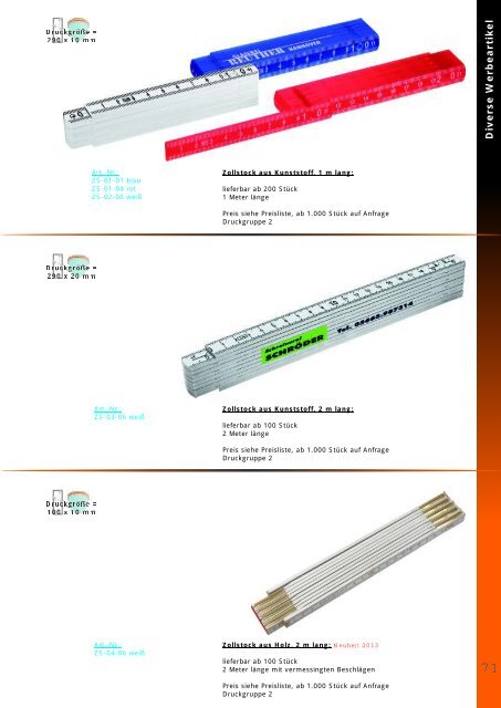 Katalog 2013 als PDF (ca. 11 MB) - Mentzel-Werbung GmbH