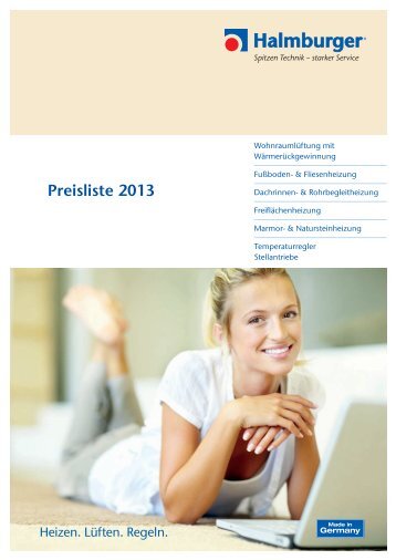 Halmburger GmbH - Preisliste 2013