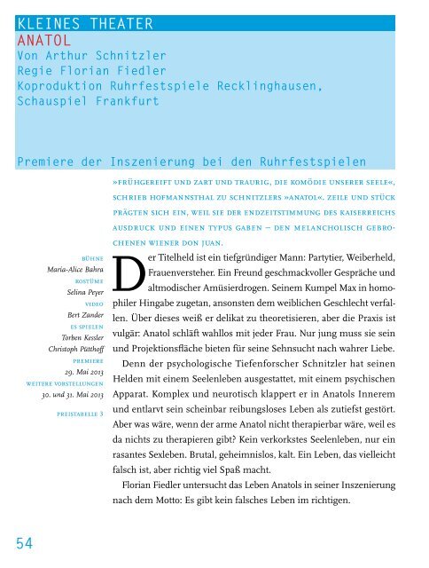 PDF-Dokument - Ruhrfestspiele Recklinghausen