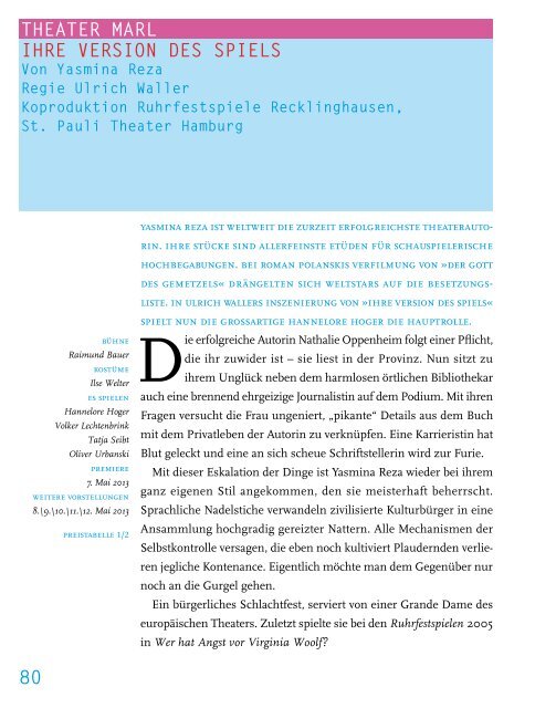 PDF-Dokument - Ruhrfestspiele Recklinghausen