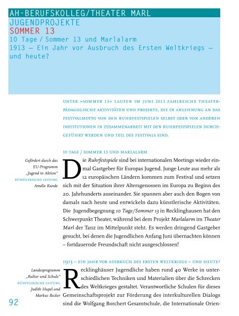 PDF-Dokument - Ruhrfestspiele Recklinghausen