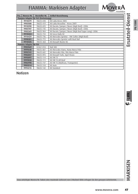 PG 1500 - AC GmbH Autocaravan