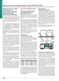 Wissenswertes zu Messungen nach DIN VDE 0100 (215KB