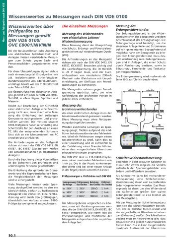 Wissenswertes zu Messungen nach DIN VDE 0100 (215KB