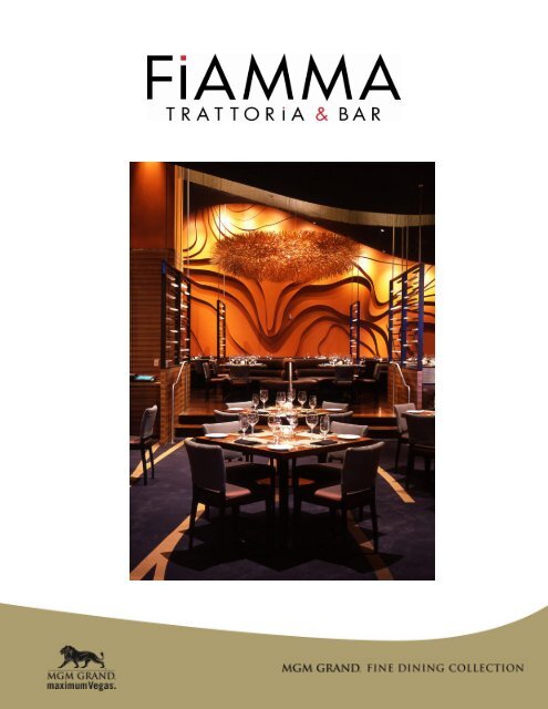 Download Fiamma Menus PDF - MGM Grand Weddings