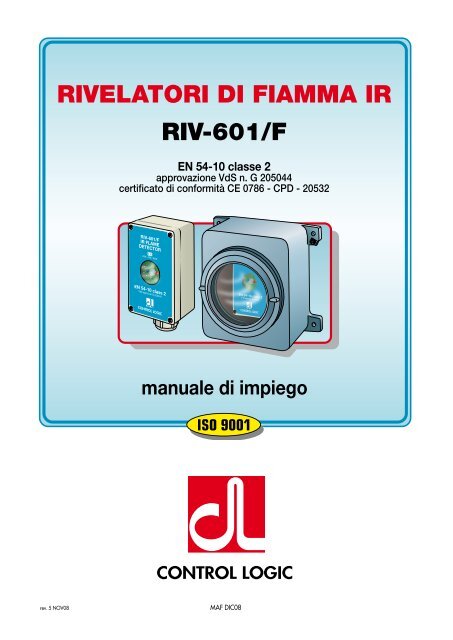 RIVELATORI DI FIAMMA IR RIV-601/F - Folli Sistemi Srl