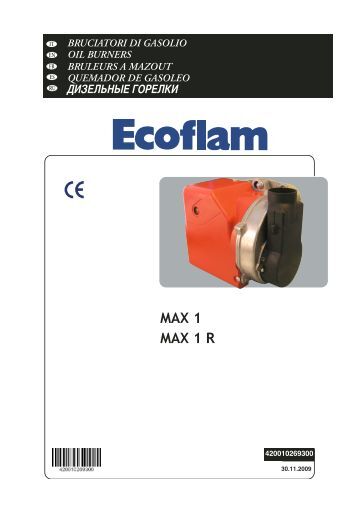 Ecoflam burner manual Ecoflam burner manual