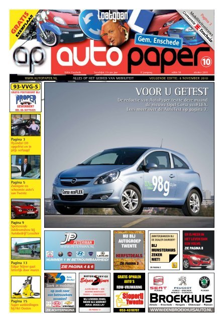 Enschede - VOOr u gETEST - Autopaper