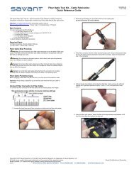 009-0589-00 Fiber Optic Tool Kit - Cable ... - Dealer - Savant