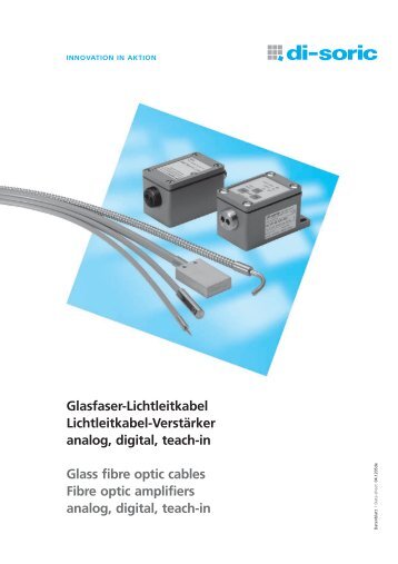 Glasfaser-Lichtleitkabel Lichtleitkabel-Verstärker analog, digital ...