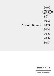 Annual Review 2010 - Hyposwiss Privatbank AG