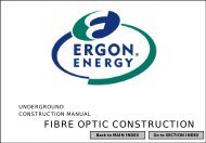 FIBRE OPTIC CONSTRUCTION - Ergon Energy