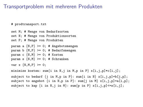 AMPL -- Eine kurze Einführung - M1