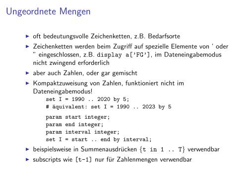 AMPL -- Eine kurze Einführung - M1