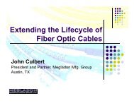 Extending the Life of Fiber Optic Cables - Bicsi