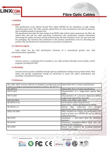 Fibre Optic Cables - linx-com.com