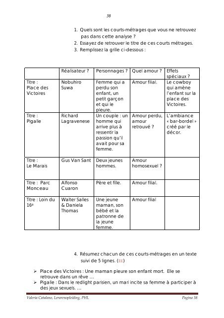 Paris, je t'aime : fiche pédagogique • Public : 3e degré de l ...