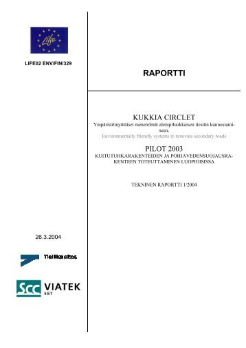 Tekninen Raportti Pilot 2003