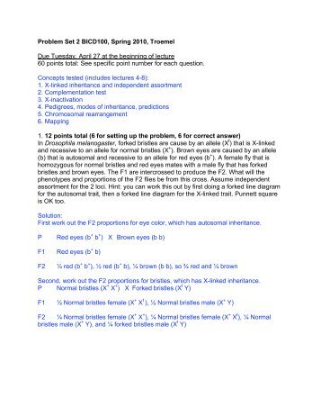 Problem Set #2 Answer Key