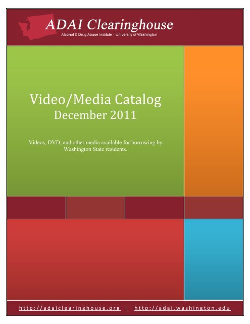 Video/Media Catalog - ADAI Clearinghouse