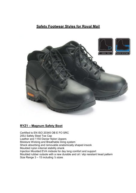 magnum safety shoes