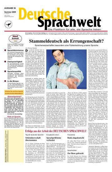 PDF 36 - Deutsche Sprachwelt