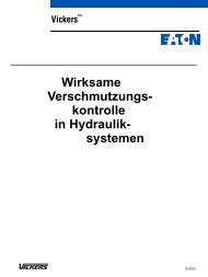 Wirksame Verschmutzungs- kontrolle in Hydraulik- systemen