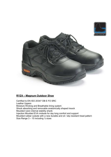 Non Safety Footwear Styles for Royal Mail - myroyalmail