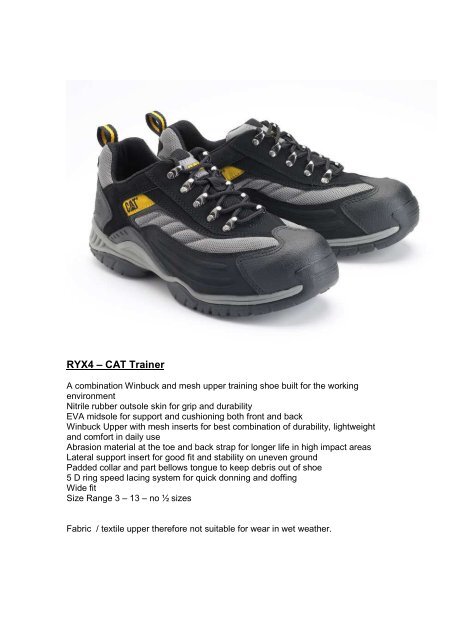 Non Safety Footwear Styles for Royal Mail - myroyalmail