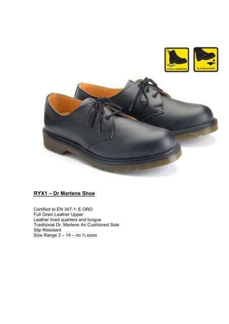 Non Safety Footwear Styles for Royal Mail - myroyalmail