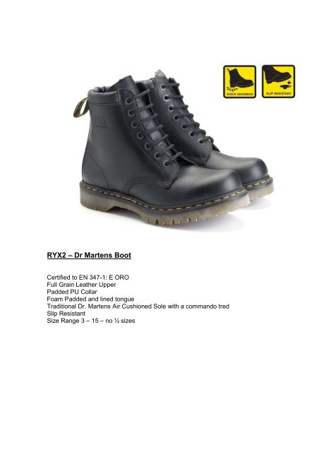 Non Safety Footwear Styles for Royal Mail - myroyalmail