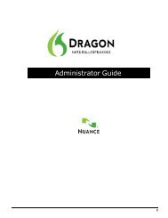 Dragon NaturallySpeaking 12 Administrator Guide - Nuance