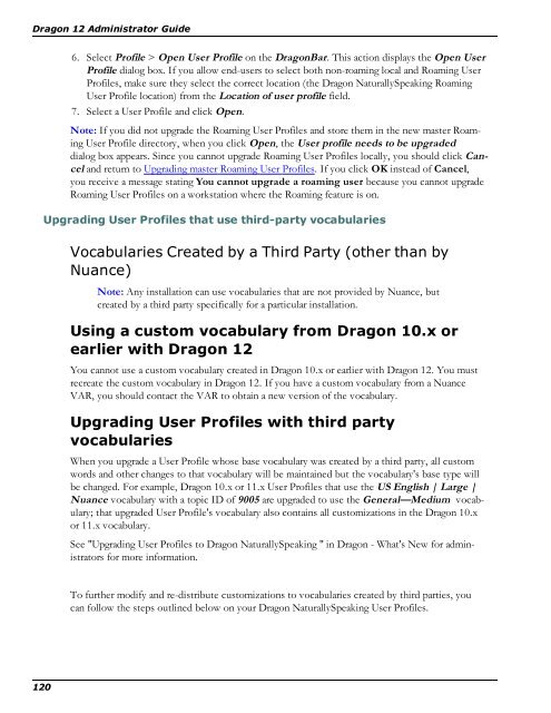 Dragon NaturallySpeaking 12 Administrator Guide - Nuance