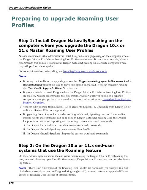 Dragon NaturallySpeaking 12 Administrator Guide - Nuance