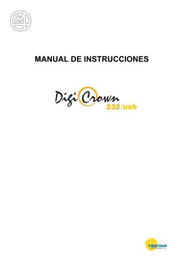 MANUAL DE INSTRUCCIONES - Marposs