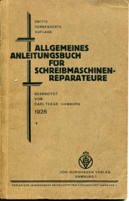 Allgemeines Anleitungsbuch für Schreibmaschinen ... - Seite