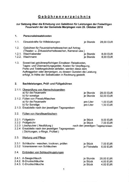 Satzung - Gemeinde Marpingen