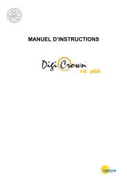 MANUEL D'INSTRUCTIONS - Marposs