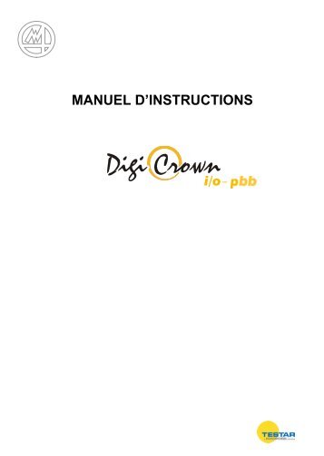 MANUEL D'INSTRUCTIONS - Marposs