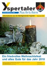 Weihnachtsrundschreiben 2009 (11,34 MB) - Marktgemeinde Yspertal