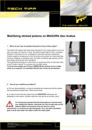 Mobilizing sticked pistons on MAGURA disc brakes - Best Brakes