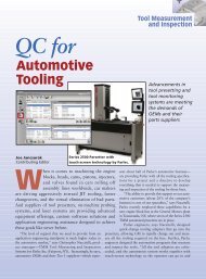 Automotive Tooling Tool Measurement and Inspection - Marposs