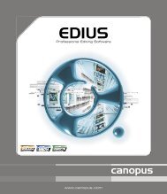 Canopus EDIUS - Creative Video