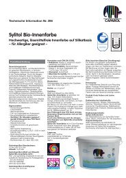 Sylitol Bio-Innenfarbe Hochwertige, lösemittelfreie ... - natureplus