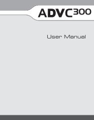 Canopus ADVC300 User's Manual