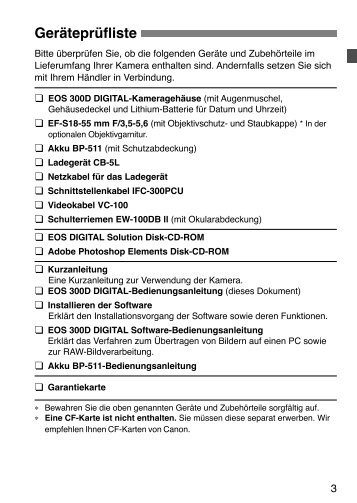 EOS 300D EOS_300D_instr_man_deu.pdf - Canon Deutschland