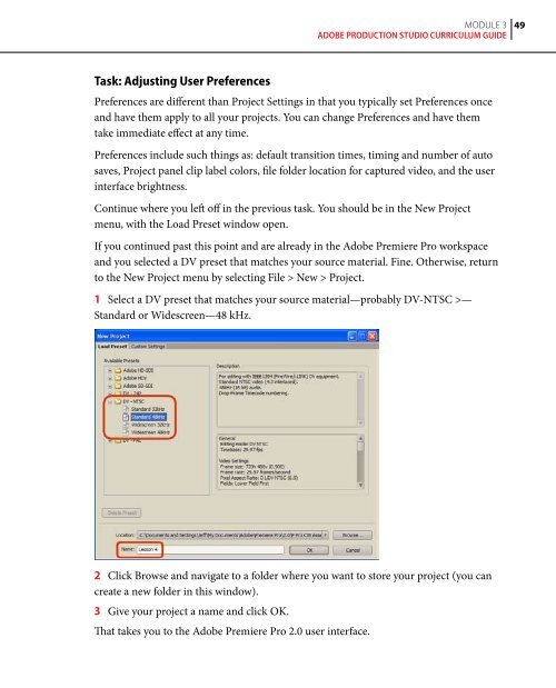 Adob Digital Video Curriculum Guide