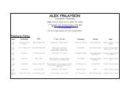 ALEX FINLAYSON - Wizzo & Co