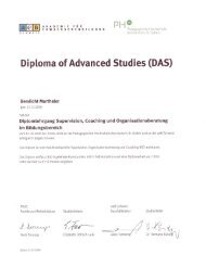 Diploma of Advanced Studies (DAS) - Marthaler Beratungen