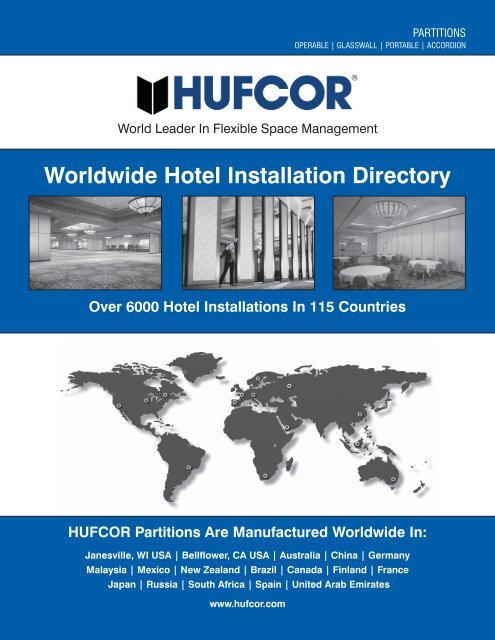 Hufcor Hotel Installation Directory Mar10 Hufcor United